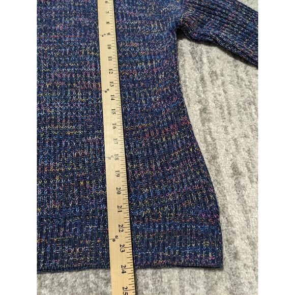 Gap Pullover Sweater Women Size S Blue Relaxed Rollneck Shaker Drop-Shoulder - Picture 11 of 12